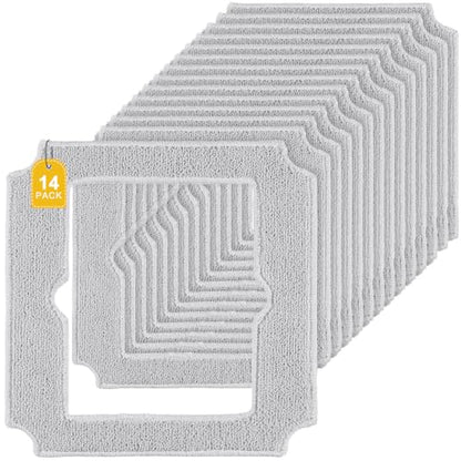 14 Pack Replacement Microfiber Mop Pads for ECOVACS WINBOT Mini Window Cleaning Robot - Variation of WINBOT Mini Mop Pads