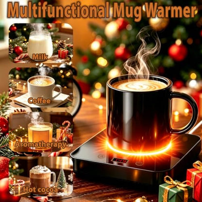 Coffee Mug Warmer for Desk 5.5x6.3 Inch with Auto Shut Off & Adjustable Temperature