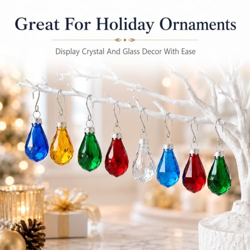 200 Stainless Steel S Hooks for Suncatchers and Hanging Decorations