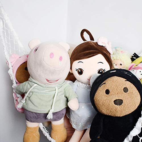 Stretchable Mesh Toy Net for Kids and Pets - Wall Hanging Storage Organizer