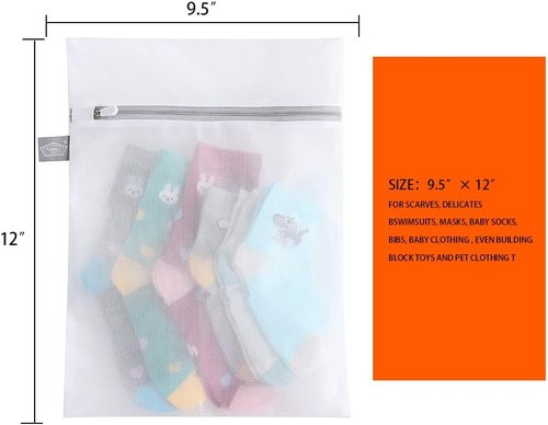 Kimmama Lingerie Bags - Mesh Laundry Bags for Delicates | Ideal for Washing Clothes, Socks, and More - 3-Pack