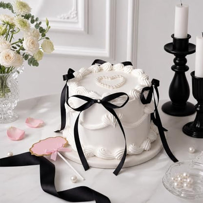 Reusable Fake Cake Prop for Party Decor, 6.2 Inch Artificial Dessert Display