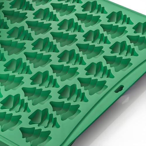 Christmas Tree Silicone Candy Mold 100 Cavities - Green QY253