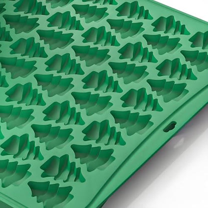 Christmas Tree Silicone Candy Mold 100 Cavities - Green QY253