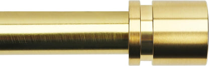 Byondeth Curtain Rods - Adjustable 16 to 120 Inches | 1 Inch Diameter with Elegant Gold Aluminium Finials