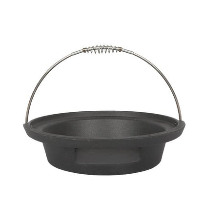 KAMaster Cast Iron Ash Can with Handle for Mini-Max Green Egg Grill,Charcoal Ash Pot Green Egg Accessories Must Haves,Perfectly Paired with Fire Grate/Charcoal Basket for Use | Quick&Easy Cleaning