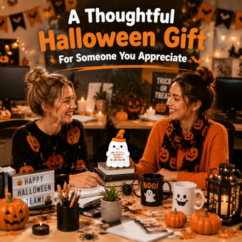 Grateful Halloween Ghost Basket Stuffer for Women & Adults - Spooky Gift