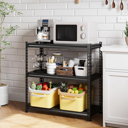 Heavy Duty Steel Garage Storage Shelves - 36 Inch Wide, Adjustable, 1500 Lbs Capacity
