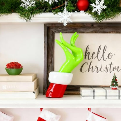 Christmas Hand Wall Decor Ornament Holder - Funny 3D Printed Holiday Accent