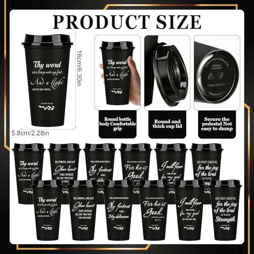 Christian Gifts Bulk Set with Bible Verses - Inspirational Religious Gifts for Men, Includes Cups Notebooks & Keychains - Variation: Bible Verses