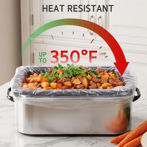 10 Count Electric Roaster Liners 18 x 34 Inch - BPA-Free Water Cooking