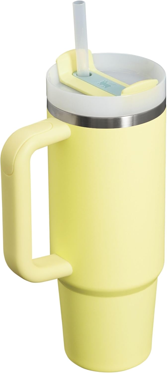 STANLEY Quencher H2.0 Tumbler - 30 oz Insulated Stainless Steel Cup with Handle & Straw | BPA-Free Pomelo