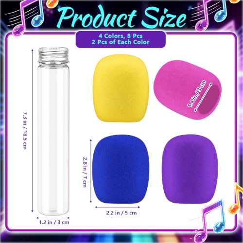 8 Pcs Microphone Candy Tubes Party Favors - Fake Microphone Props