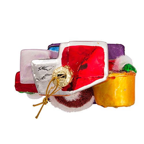 Santa on Broadway Glass Ornament - NYC Holiday Decor, 5 Inch