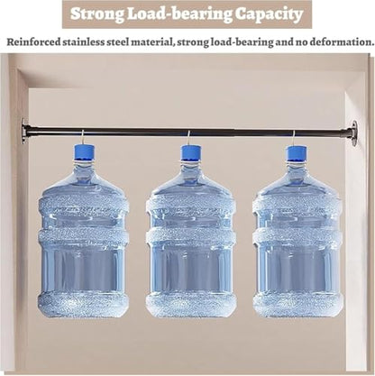 Adjustable Non-Slip Curtain Rod for Angled Walls 70-120cm B Variation