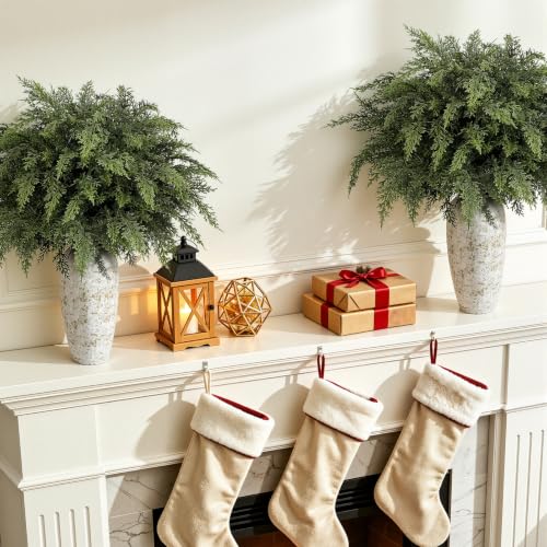 24PCS 18 Inch Artificial Cedar Pine Branches for Holiday Decor - Real Touch