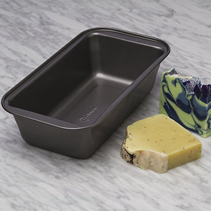 Ecolution Bakeins Large Loaf Pan – PFOA, BPA, and PTFE Free Non-Stick Coating – Heavy Duty Carbon Steel – Dishwasher Safe – Gray – 9.25” x 5.125” x 2.75”