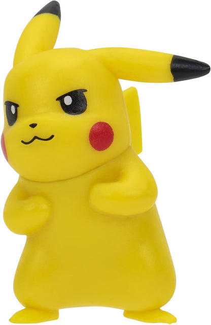Pokémon Battle Figure 6-Pack | 2-Inch Pikachu, Squirtle, Charmander, Bulbasaur, Mimikyu & Toxel - Authentic Details