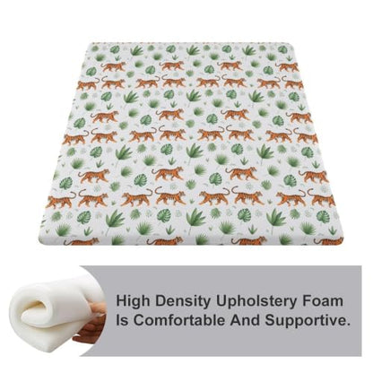 Tiger Jungle Chair Cushion - Style 5, Supportive Memory Foam Seat Pad