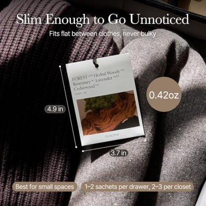 Soft Perfume Sachet - Scented Closet & Drawer Fragrance, Perfume-Grade, Made in Korea
