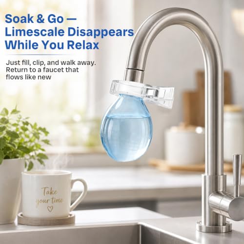 Faucet Descaling Kit with Silicone Covers & Gloves for Limescale Removal