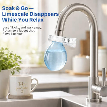 Faucet Descaling Kit with Silicone Covers & Gloves for Limescale Removal