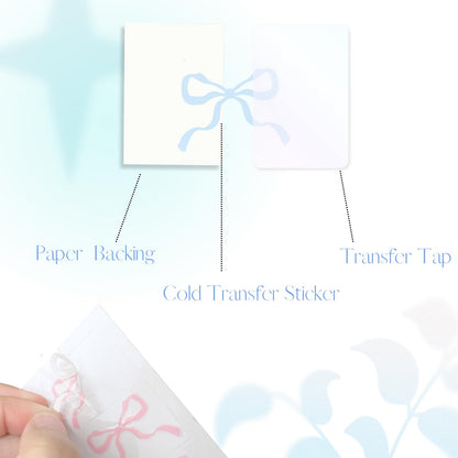 Romukuku Bows Stickers for Custom Owala Accessories, Heart Decals Transfer Stickers for Water Bottles, Bows Pearl Charms for Owala (Light Blue)