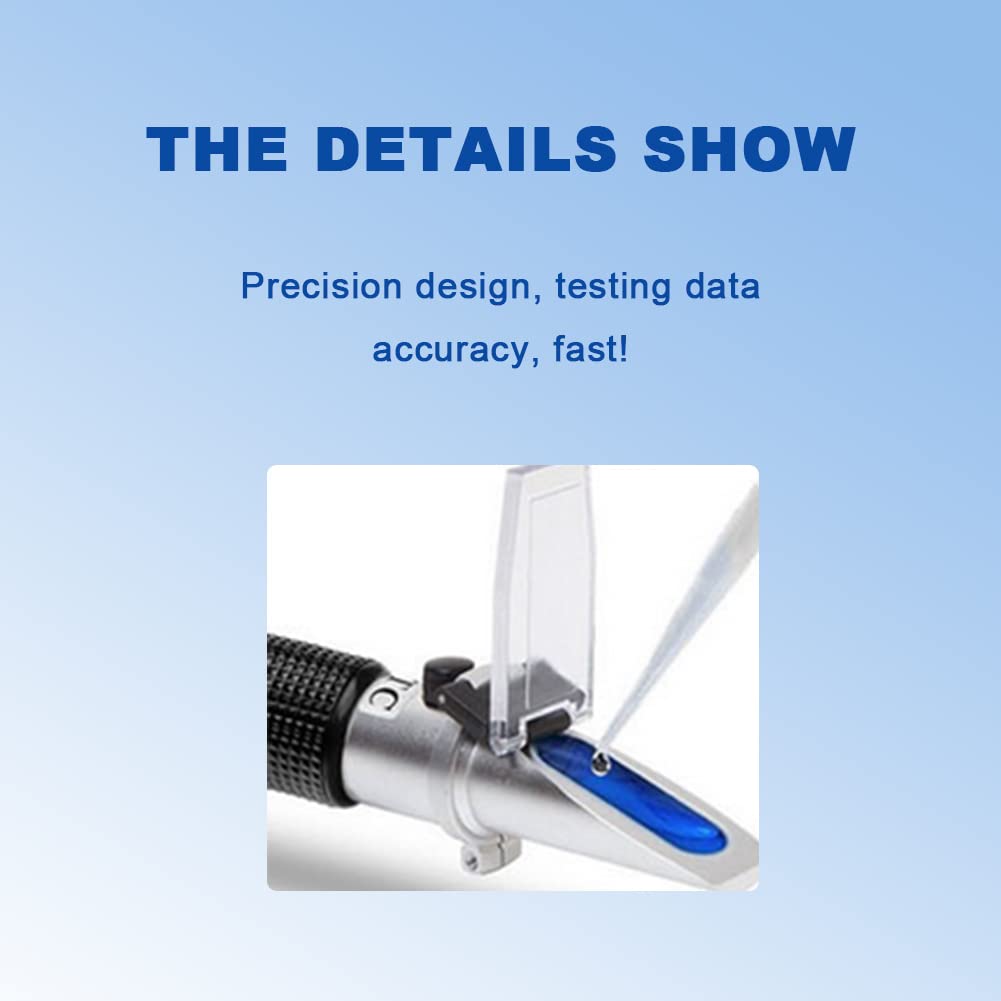 Refractometer Antifreeze Coolant Tester Detector for Automobile Battery Acid Glycol Diesel Exhaust Fluid
