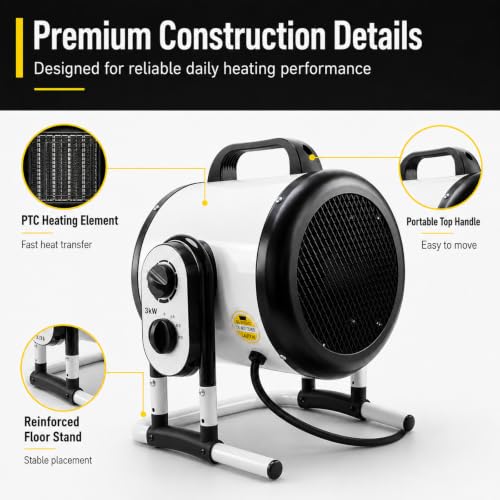 3000W Indoor Space Heater 220V Electric Heater with Safety Features