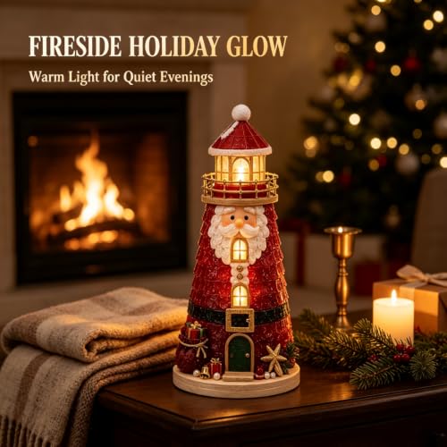 DIY Christmas Lighthouse Kit - 3D Lighted Sea Glass Holiday Craft B