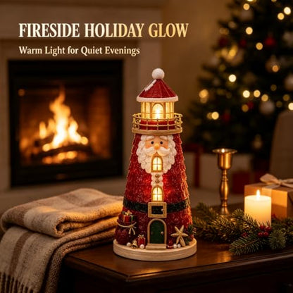 DIY Christmas Lighthouse Kit - 3D Lighted Sea Glass Holiday Craft B