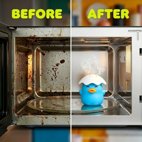 Blue Duck Microwave Steam Cleaner - Cute Kitchen Gadget for Fast Home Cleaning