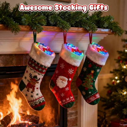 Christmas Glow in the Dark Finger Lights - 24 Pack Festive LED Party Favors