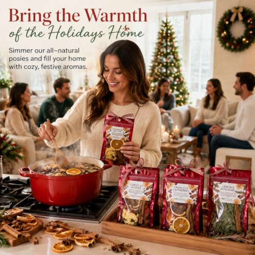 Fall Simmering Potpourri Kit for Home Fragrance - Red, 18 Packs