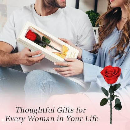Preserved Red Rose Flower for Birthdays & Special Occasions - Gift Box