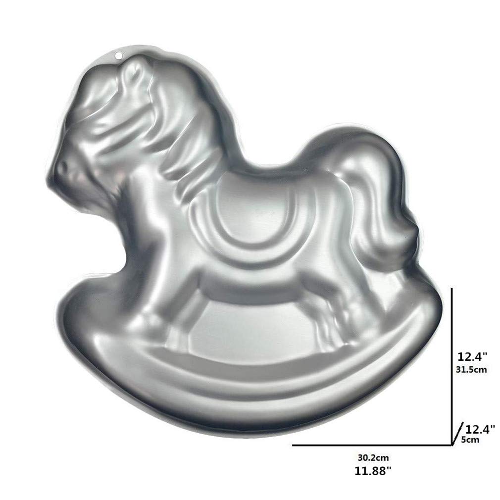 Ulalaza Aluminum Cake Mold 3D Trojan Shape Baking Pan DIY Birthday Cake Mould Kitchen Supplies