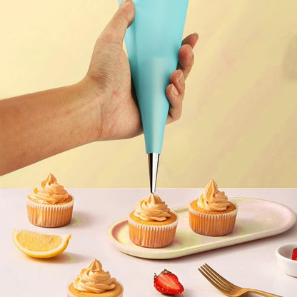 Skiennix 35-Piece Cream Horn Molds - Non-Stick Baking Tubes for Cannoli & Danish Pastry | Silver