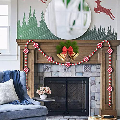 Christmas Candy Cane Ornaments Set - Red & White 2.5 Inch, 72 pcs Hanging Decorations for Xmas Tree & Holiday Party
