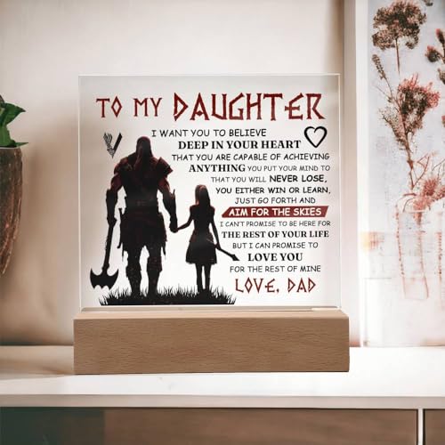 FG Mall Acrylic Plaque - Dad's Gift to Daughter Square Acrylic / Skies