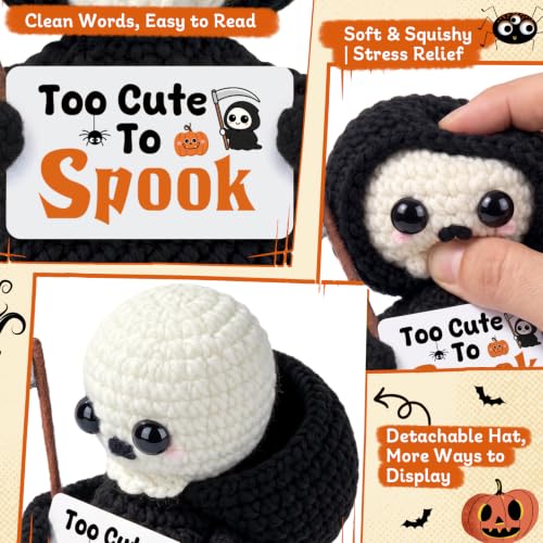 Mini Gothic Grim Reaper Halloween Decor - Cute Spooky Desk Ornament