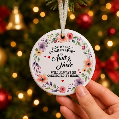 Aunt Niece Christmas Ornament - Holiday Gift, Festive Decoration - Variation of THIS listing