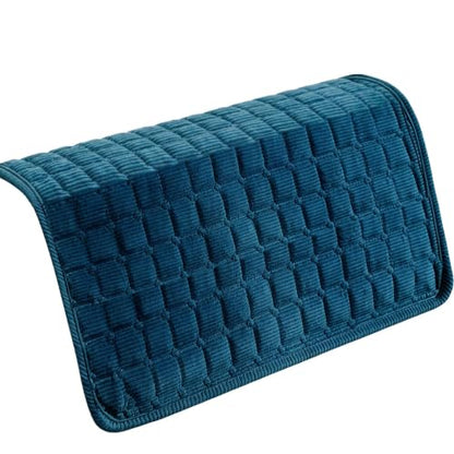Navy Blue Corduroy Reclining Chair Cover Non-Slip Washable 40x40cm