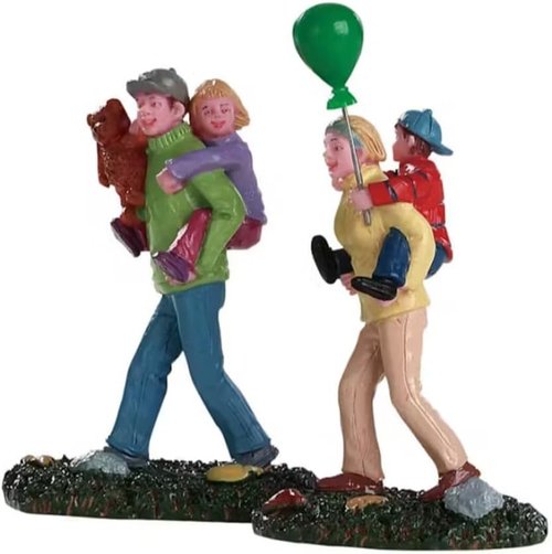 Lemax Village Collection - Coming Home From The Fair Set of 2 | Charming Holiday Decor
