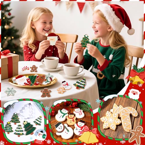 Christmas Cookie Cutter Set 18 Pcs Holiday Baking Molds Santa Tree Snowflake