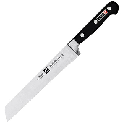ZWILLING Professional S 8-Inch German Bread Knife, Black Handle, Ice-Hardened FRIODUR