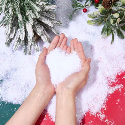 Artificial Snow Flakes for Christmas Decor - Iridescent 100g, Style 2