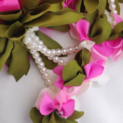 Artificial Flower Garland for Home & Event Decor - Red, 15 Inch Hanging Set