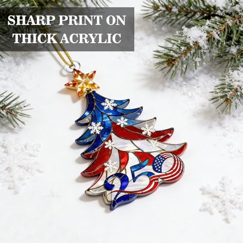 Independence Day USA 250th Anniversary Patriotic Ornament - Red White Blue Decor