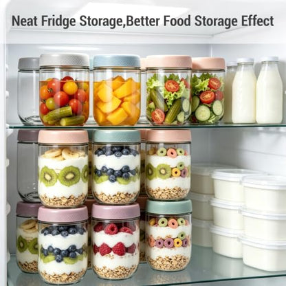 16 oz Glass Meal Prep Containers with Leak-Proof Lids - 6 Pack