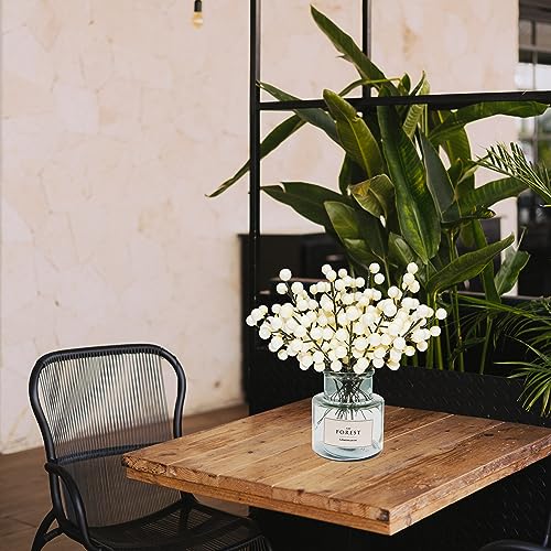 Ivory Artificial Berry Stems for Christmas Holiday Decor - 30 Pack